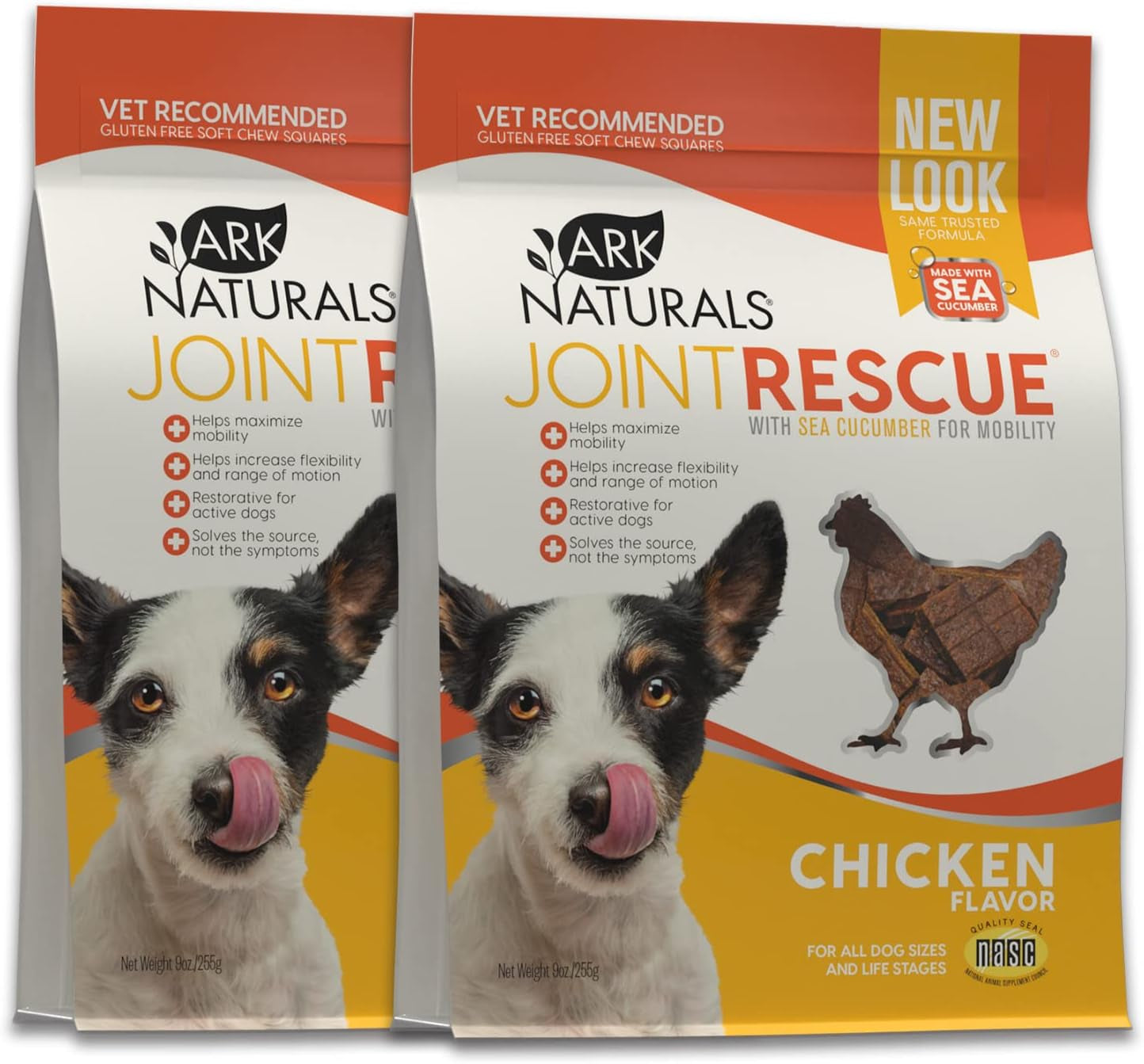 Joint Rescue Dog Chew, Chicken Flavor, Joint Supplement with Glucosamine & Chondroitin, 2 Pack